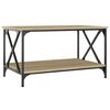 vidaXL Couchtisch Sonoma-Eiche 80x50x45 cm Holzwerkstoff und Eisen