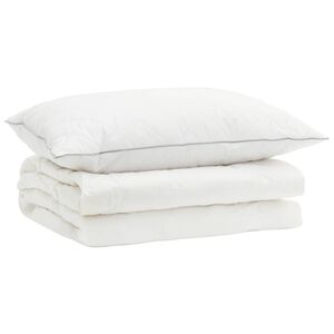 vidaXL 90% G&auml;nsedaunen Bettw&auml;sche-Set FULDA 2 stk. 140 x 200 cm Sommer