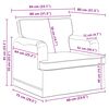 vidaXL Sofa 2 pcs Taupe 144 x 80 x 85 cm Stoff