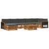 vidaXL Outdoor-Sofagarnitur 8 Stk. Natur und Anthrazit