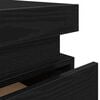 vidaXL Nachttisch 2 pcs Schwarz Eichen-Optik 35 x 39 x 55 cm
