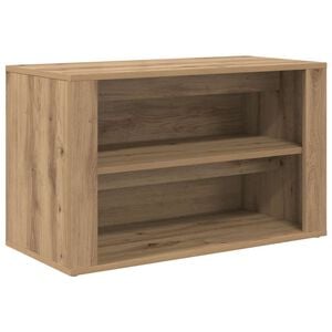 vidaXL Schuhregal 75 x 35 x 45 cm Holzwerkstoff Artisan-Eiche