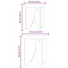 vidaXL Couchtisch 2 pcs Wei&szlig;