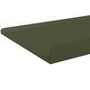 vidaXL Schwebendes Regal 2 pcs Olive Gr&uuml;n 100 x 18 x 2,5 cm Stahl