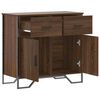 vidaXL Sideboard Braun Eichen-Optik 79,5x35,5x74,5 cm Holzwerkstoff