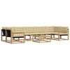 vidaXL Outdoor-Sofagarnitur 8 stk. Wei&szlig; und Beige