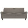 vidaXL 2-Sitzer-Sofa Hellgrau 140 cm Samt