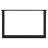 vidaXL Couchtischbeine U-Form 2 Stk. Schwarz 60x(42-43) cm Stahl