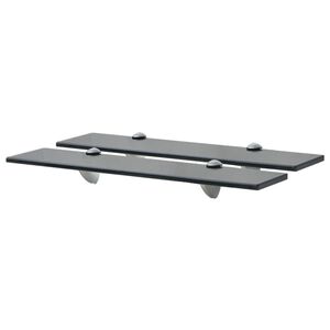 vidaXL Schweberegale 2 Stk. Glas 50x20 cm 8 mm