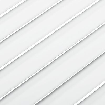 vidaXL Schranktüren Lamellen-Design 2 Stk Weiß 61,5x49,4 cm Massivholz