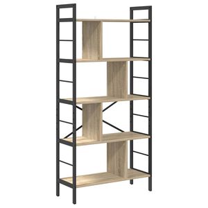 vidaXL B&uuml;cherregal Sonoma-Eiche 75 x 30 x 156 cm Holzwerkstoff