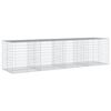 vidaXL Gabione mit Deckel 400x100x100 cm Verzinktes Eisen