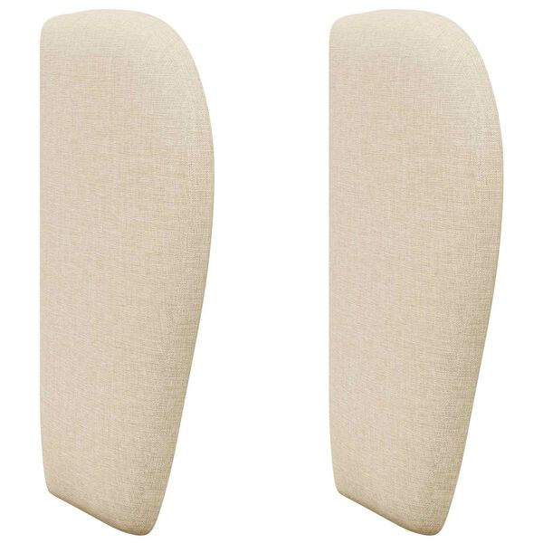 vidaXL Kopfteil Ohr Creme 40 x 23 x 6 cm Stoff