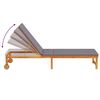 vidaXL Sonnenliege 3 pcs Braun Massivholz Akazie