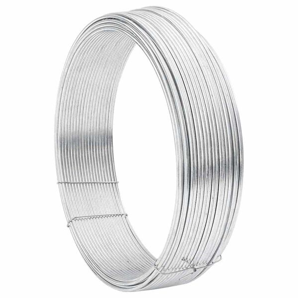 vidaXL Zaunbindedraht Silber 25 m Stahl