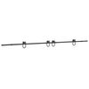 vidaXL Schiebet&uuml;rbeschlag-Set 400 cm Stahl Schwarz