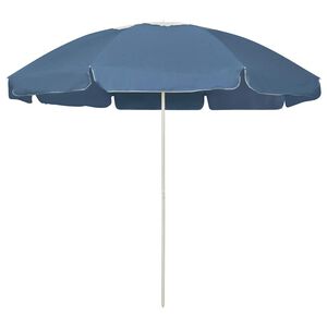 vidaXL Strandschirm Blau 240 cm