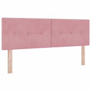 vidaXL Kopfteil mit Kopfteil Rosa 144 cm Kunstleder