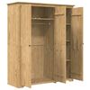 vidaXL Kleiderschrank mit Speicher BODO Honigbraun 146 x 53,5 x 173 cm
