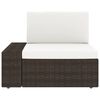 vidaXL 8-tlg. Garten-Lounge-Set Poly Rattan Braun