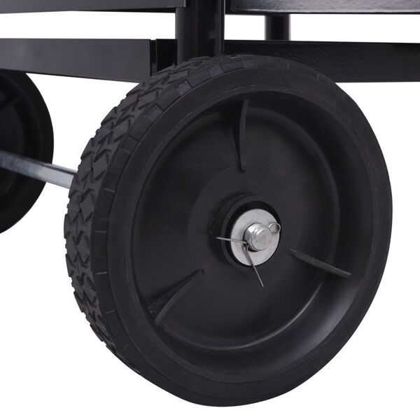 vidaXL Kaminholzwagen Eisen 35x30x81 cm