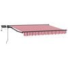 vidaXL Manueller Markisenrahmen mit LEDs 3 x 2,5 m