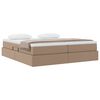vidaXL Aufbewahrungsbett mit Matratze Cappuccino 180 x 200 cm