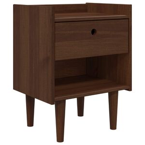 vidaXL Nachttisch BILBAO Dunkelkaramell 45 x 35 x 59 cm