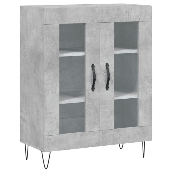 vidaXL Sideboard Betongrau 69,5x34x90 cm Holzwerkstoff