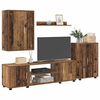 vidaXL TV-Schrankset Wandmontiert 4 pcs Altholz Holzwerkstoff