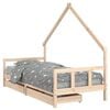 vidaXL Kinderbett mit Schubladen 90x190 cm Massivholz Kiefer