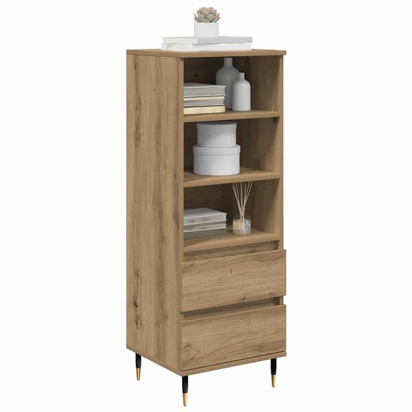 vidaXL Highboard Artisan-Eiche 40 x 36 x 110 cm Holzwerkstoff