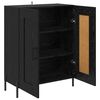 vidaXL Sideboard Schwarz Eichen-Optik 69,5 x 34 x 90 cm