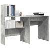 vidaXL Schreibtisch Beton Grau 131,5 x 50 x 106,5 cm Holzwerkstoff