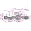 vidaXL Garten-Sofa-Set mit Speicher 9 pcs Schwarz Poly Rattan