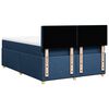 vidaXL Boxspringbett mit Matratze Blau 140x200 cm Stoff