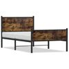 vidaXL Metallbett ohne Matratze R&auml;uchereiche 100x200 cm