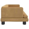 vidaXL Hundebett Braun 80x45x30 cm Samt
