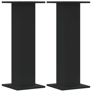 vidaXL Pflanzenst&auml;nder 2 Stk. Schwarz 30x30x80 cm Holzwerkstoff