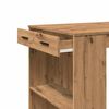 vidaXL Bartisch Artisan-Eiche 102x70x103,5 cm Holzwerkstoff