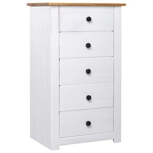 vidaXL Sideboard Wei&szlig; 46x40x89 cm Kiefernholz Panama