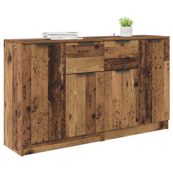 vidaXL Sideboards 2 pcs Altholz 60 x 30 x 70 cm Holzwerkstoff