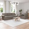 vidaXL Sofa 2 pcs Taupe