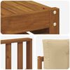 vidaXL Sofagarnituren 10 pcs Natur und Beige Massivholz Akazie