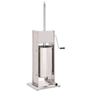 vidaXL Manueller Wurstf&uuml;ller Silbern 15 L Edelstahl
