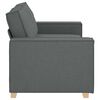 vidaXL 2-Sitzer Sofa Dunkelgrau 140 cm Stoff
