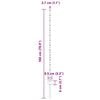 vidaXL Zaunpfosten 11 pcs Gr&uuml;n 140 cm Stahl