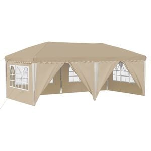 vidaXL Pop-up Partyzelt 575 x 288 x 245 cm Creme