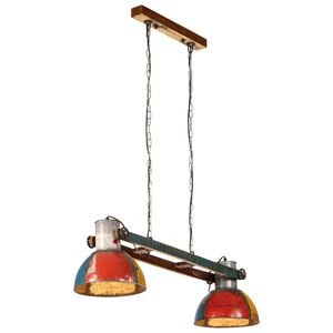 vidaXL H&auml;ngelampe Industrie-Stil 25 W Mehrfarbig 111 cm E27