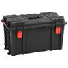 vidaXL Koffer f&uuml;r Flugreise Tragbar Schwarz 57x35x32,5 cm PP